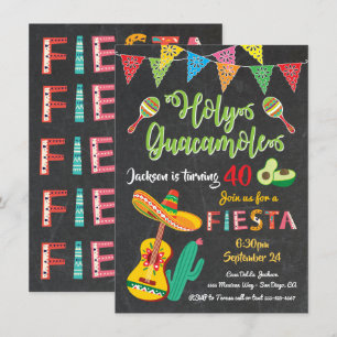 Mexicaanse uitnodiging voor Fiesta Birthday Party