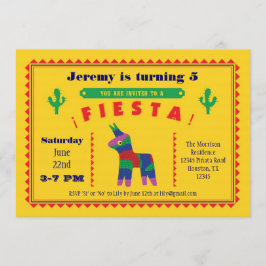 Mexicaanse uitnodiging voor Fiesta Birthday Party