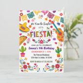 Mexicaanse verjaardagsfeestje Fiesta, geen siësta Kaart (Staand voorkant)