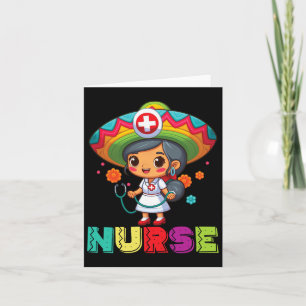 Mexicaanse Verpleegster Cinco De Mayo Verpleegster Kaart