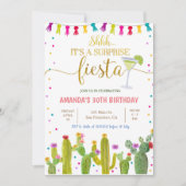 Mexicaanse verrassingscactus Birthday Party Kaart (Voorkant)