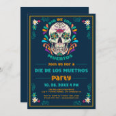 Mexicaanse Vibe Dag van de Doden, Dia de los Muert Kaart (Voorkant / Achterkant)