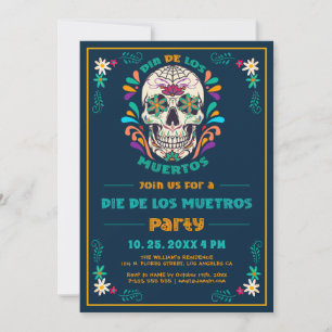 Mexicaanse Vibe Dag van de Doden, Dia de los Muert Kaart