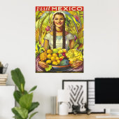 Mexicaanse vintage poster (Thuiskantoor)