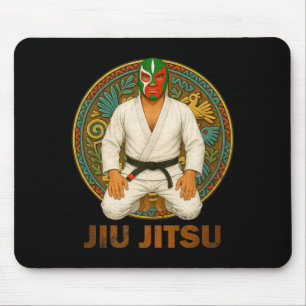 Mexicaanse vintage stijl Jiu Jitsu Lucha Libre Mas Muismat
