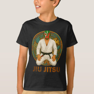 Mexicaanse vintage stijl Jiu Jitsu Lucha Libre Mas T-shirt