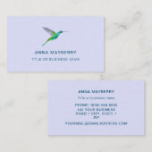 Mexicaanse Violetar Hummingbird Visitekaartje (Voorkant / Achterkant)