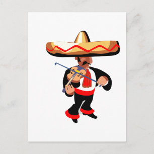 mexicaanse violist briefkaart