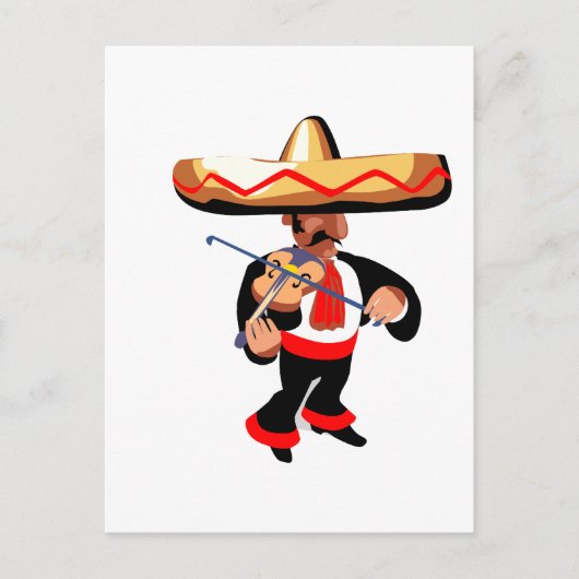 mexicaanse violist briefkaart (Voorkant)