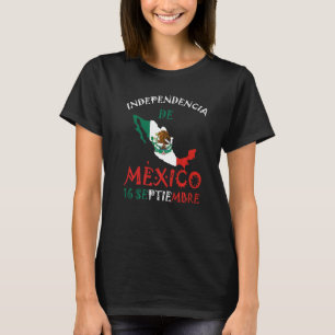 Mexicaanse vlag 16 september Mexico Independence D T-shirt