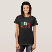 Mexicaanse vlag 16 september viva Mexico onafhanke T-shirt (Voorkant volledig)