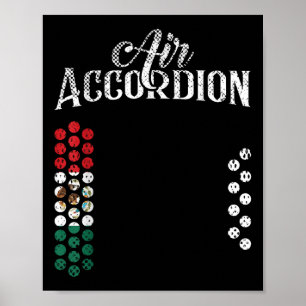 Mexicaanse vlag Air Accordion Vlag van Mexico t Sh Poster