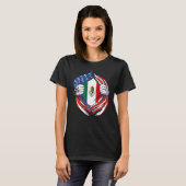 Mexicaanse vlag Amerikaanse trots van mijn Mexicaa T-shirt (Voorkant volledig)