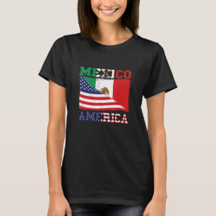 Mexicaanse vlag Amerikaanse vlag rode Mexicaanse w T-shirt