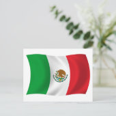 Mexicaanse vlag ansichtkaart briefkaart (Staand voorkant)