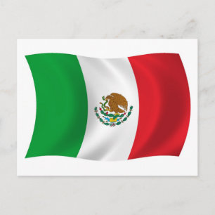 Mexicaanse vlag ansichtkaart briefkaart