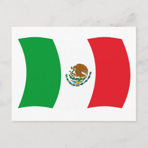 Mexicaanse vlag ansichtkaart briefkaart