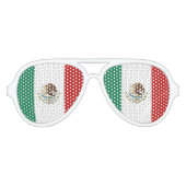 Mexicaanse vlag aviator zonnebril (Voorkant)