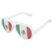Mexicaanse vlag aviator zonnebril (Gekanteld)