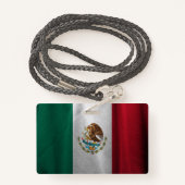 Mexicaanse vlag badge (Achterkant met draagriem)
