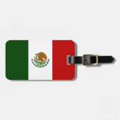 Mexicaanse vlag bagagelabel (Voorkant horizontaal)