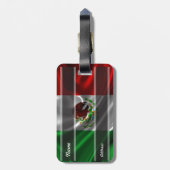 Mexicaanse vlag bagagelabel (Achterkant verticaal)