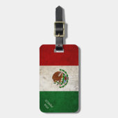 Mexicaanse vlag bagagelabel (Voorkant verticaal)