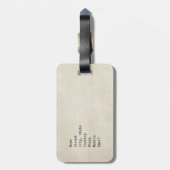 Mexicaanse vlag bagagelabel (Achterkant verticaal)