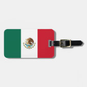 Mexicaanse vlag bagagelabel (Voorkant horizontaal)