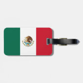 Mexicaanse vlag bagagelabel (Achterkant horizontaal)