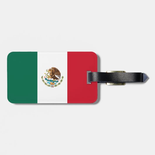 Mexicaanse vlag bagagelabel (Achterkant horizontaal)