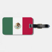 Mexicaanse vlag bagagelabel (Achterkant horizontaal)