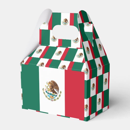 Mexicaanse vlag bedankdoosjes (Voorkant Zijde)