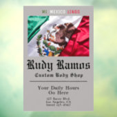 Mexicaanse vlag Bedrijfs van het Venster van het H Raamsticker (Vel 3)