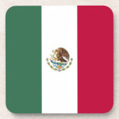 Mexicaanse vlag bier onderzetter (Voorkant)