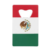 Mexicaanse vlag bierflesopener creditkaart flessenopener (Voorkant)