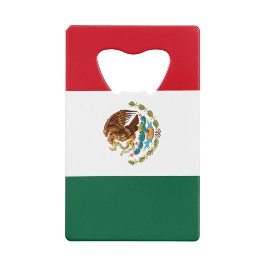 Mexicaanse vlag bierflesopener creditkaart flessenopener (Voorkant)