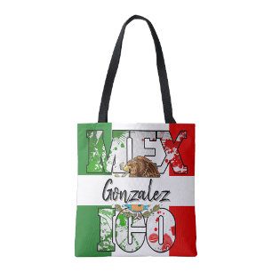 Mexicaanse vlag Boodschappentas Tote Bag