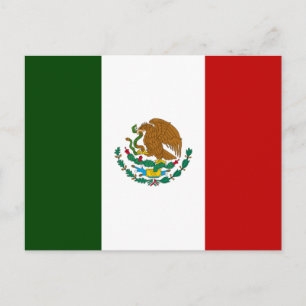 Mexicaanse vlag briefkaart