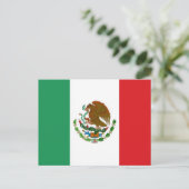 Mexicaanse vlag briefkaart (Staand voorkant)