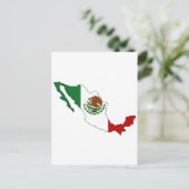 Mexicaanse vlag briefkaart (Staand voorkant)