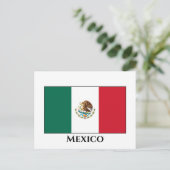 Mexicaanse vlag briefkaart (Staand voorkant)
