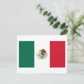 Mexicaanse vlag briefkaart (Staand voorkant)