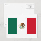 Mexicaanse vlag briefkaart (Voorkant / Achterkant)