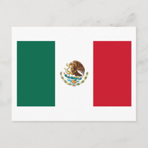 Mexicaanse vlag briefkaart