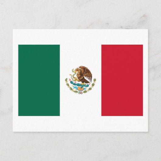Mexicaanse vlag briefkaart (Voorkant)