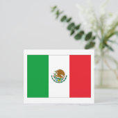 Mexicaanse vlag briefkaart (Staand voorkant)
