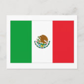 Mexicaanse vlag briefkaart (Voorkant)