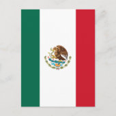 Mexicaanse vlag briefkaart (Voorkant)