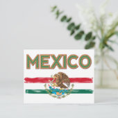 Mexicaanse vlag briefkaart (Staand voorkant)